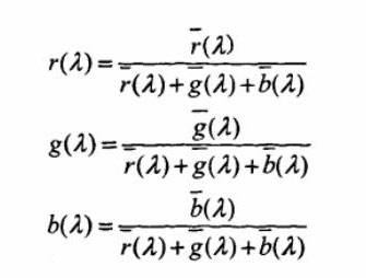 光譜三刺激值和色品坐標(biāo)換算公式