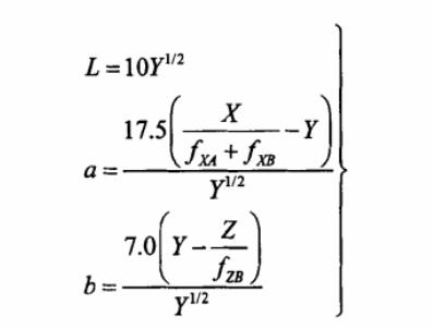 L、a、b值的計(jì)算公式06190
